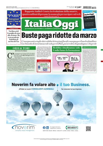 Italia oggi : quotidiano di economia finanza e politica